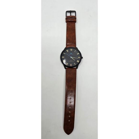 Men's Fashion Watch Lot of 5 Wrist Society Wonder Gonera Brigada Silver Leather - Picture 4 of 16